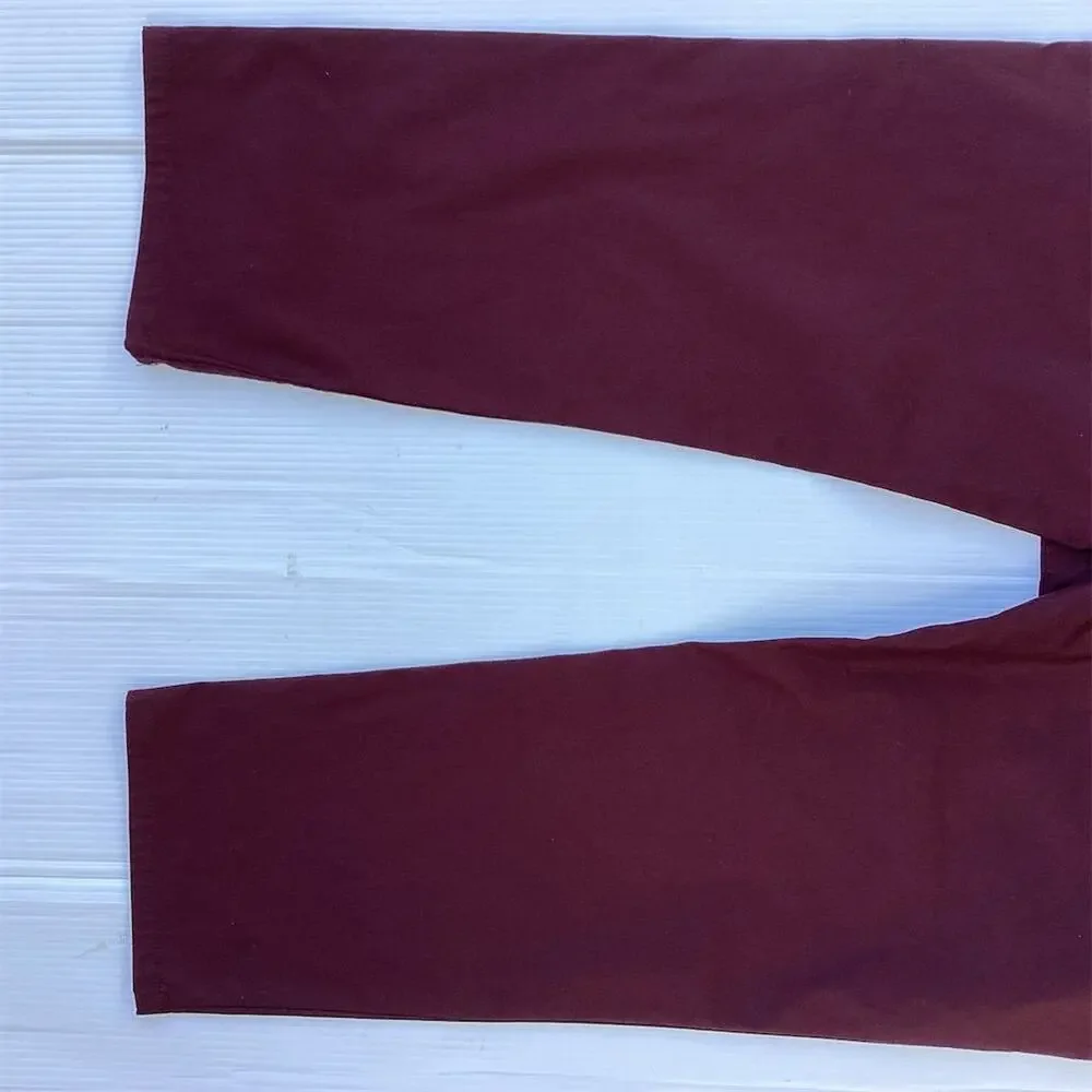 Perry Ellis Men's Slim Stretch Dress Pants Red Size 40x32‎